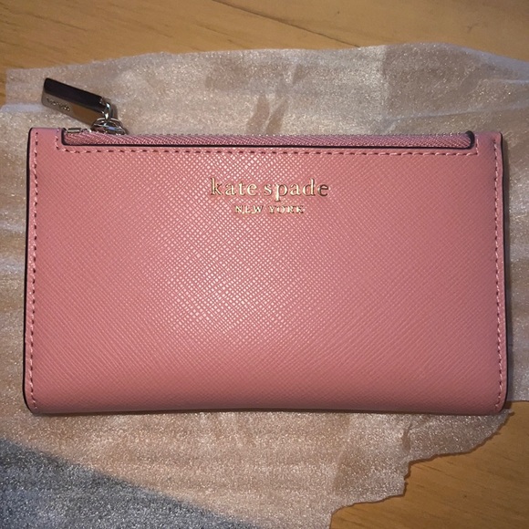 kate spade Handbags - Kate Spade Spencer Small Slim Bifold Wallet - Serene Pink !!Bundle & Save!